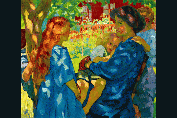 Giovanni Giacometti’s family portrait Unter dem Holunder Giovanni Giacometti’s family portrait Unter dem Holunder 580x388 Family Gatherings at Christies Swiss Art Sale in Zurich