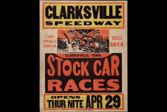 Stoc kCar Races Poster 580x388 The Art of Hatch Show Print on View at the Austin Museum of Art