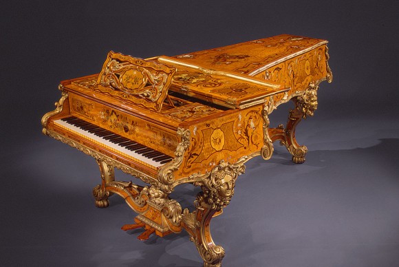 Grand Pianoforte Erard et Cie Ca. 1840 London. Wood various materials 580x388 Galleries for Musical Instruments Reopen at Metropolitan Museum