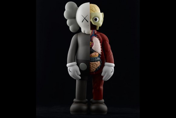 KAWS Companion Original Fake aka Dissected Companion 2006 580x388 First Solo Museum Exhibition of the Work of Brian Donnelly, a.k.a. KAWS Opens at the Aldrich Contemporary Art Museum