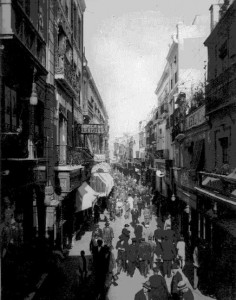 calle Sierpes past 236x300 A Week in Seville, by Christopher Stone