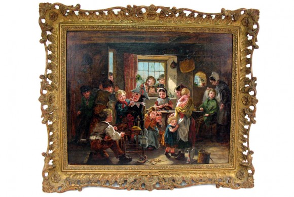 Halloween Painting – Circa 1860 Emma Brownlow English 1820 1880 580x388 Stephensons to Welcome 2011 with Auction of Fine and Decorative Art; Superb Silver and Jewelry