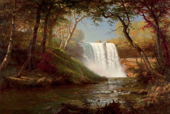 Albert Bierstadt Minnehaha Falls. Oil on canvas 580x388 Collector Jane Batten Donates Nine American Masterpieces to the Chrysler Museum of Art