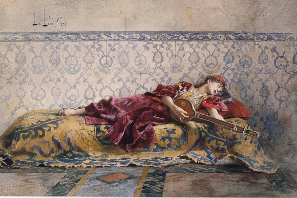 Alexandre Louis Leloir 1843 1884 Moroccan Girl 580x388 Exhibition of Four Centuries of French Drawings Opens at the Frick Art & Historical Center