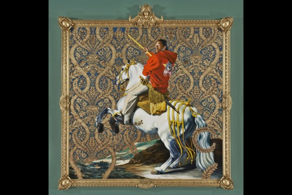 Kehinde Wiley Equestrian Portrait of the Count Duke Olivares 2005 580x388 N.C. Museum of Art Presents Work by Leading Contemporary African American Artists 