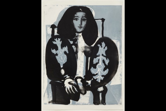 The Woman in the Armchair No. 1 from the red 9th State 580x388 Alan Cristea Gallery Presents an Exhibition of Rare Portrait Lithographs by Pablo Picasso