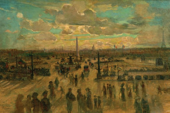 Ethel Carrick Fox Place de la Concorde c.1918–19 580x388 Ethel Carrick & E Phillips Foxs Artistic Marriage Celebrated at the Queensland Art Gallery