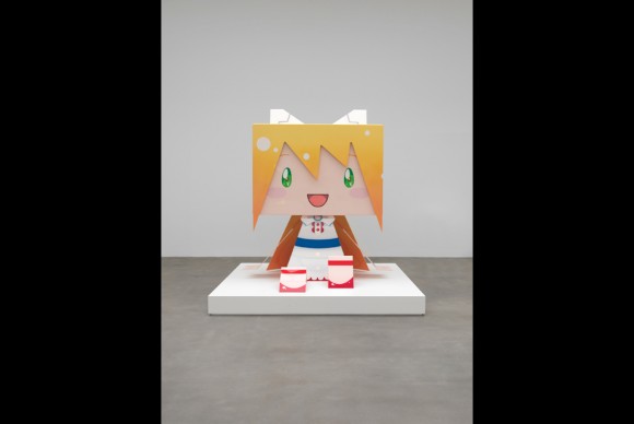 Takashi Murakami presents new works using his distinctive Superflat style 580x388 Recent Paintings and Sculptures by Takashi Murakami at Gagosian in London