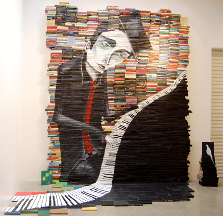 book032 Old books as canvas by Mike Stilkey