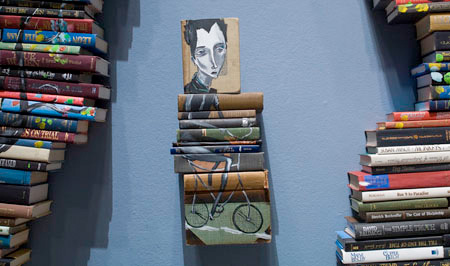 book051 Old books as canvas by Mike Stilkey