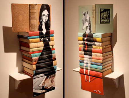 book102 Old books as canvas by Mike Stilkey