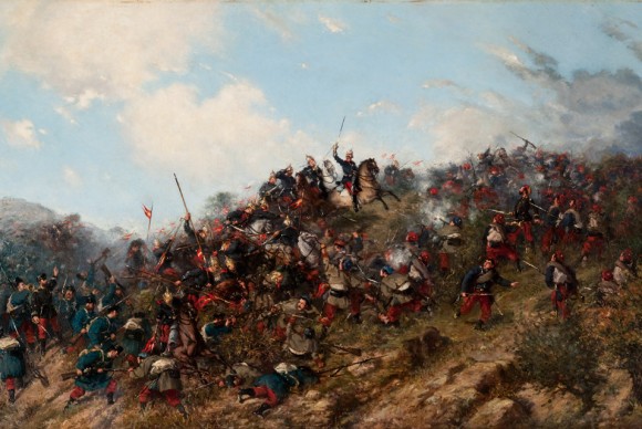 Francisco Oller y Cestero 1833– 1917 The Battle of Treviño detail 580x388 The Museo de Arte de Ponce Presents Its Most Important Recent Acquisition: The Battle of Treviño