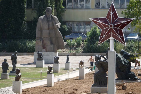 A communist symbol a huge ruby red five pointed star is seen at the entrance of the new Museum of Socialist Art in Sofia 580x388 As Europe marks the 20th anniversary of the Soviet collapse, Bulgaria opens museum of socialist art