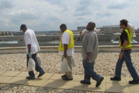 Hawk Kennedy Nathan Gilham Winston Barber and Eugene Campbell 580x388 Smithsonian Prepares for Hurricane Irene