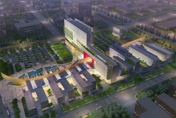 The First Peoples Hospital Foshan City Quangdong Province China HMC Architects 580x388 American Institute of Architects selects three projects for National Healthcare Design Awards