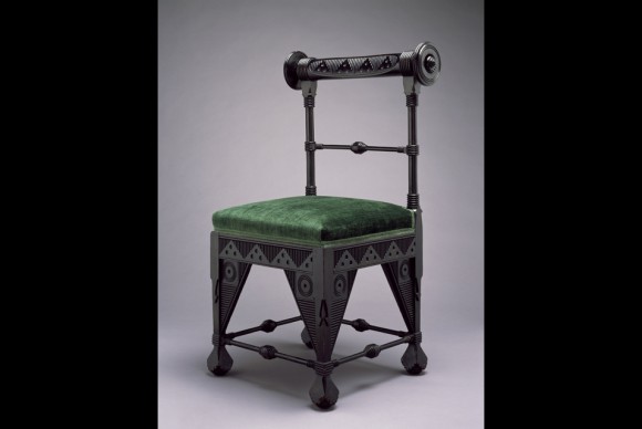 Daniel Pabst American born Germany 1826 1910 Chair 580x388 Installation of nineteenth century modern objects and furniture on view at Brooklyn Museum