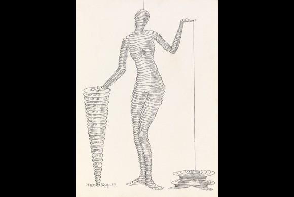 Man Ray La Femme Portative pen and ink on paper 580x388 Swann Galleries to offer strong selection of American and European Works