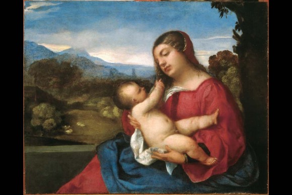 Titian Madonna with Child in landscape c. 1507 580x388 National Gallery of Australia announces Renaissance: 15th & 16th century Italian paintings