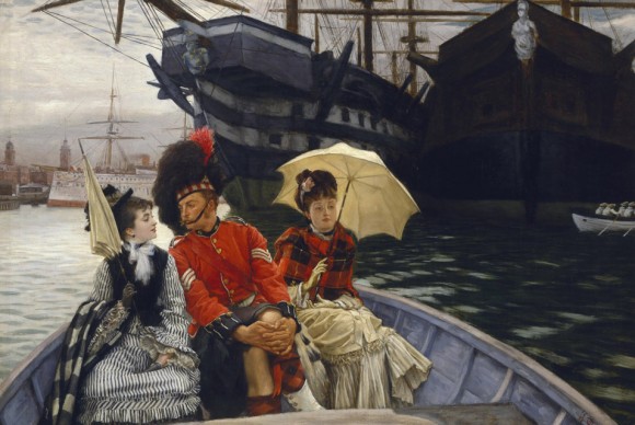 James Tissot Portsmouth Dockyard c.1877 580x388 Exhibition at Tate Britain explores how British art has been shaped by migration
