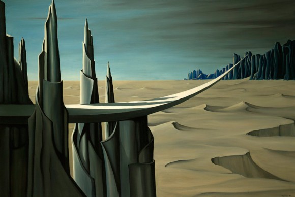 Kaye Sage Danger Construction Ahead 1940 580x388 LACMA presents first international survey of women Surrealist artists in North America