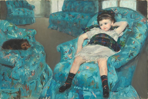 Mary Cassatt Little Girl in a Blue Armchair 1878 580x388 Newly renovated and freshly installed 19th Century French galleries reopen at National Gallery of Art