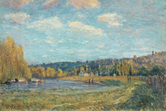 Alfred Sisley La Seine à Saint Cloud 1879 580x388 New exhibition sheds new light on the rarely shown collection of the Fondation de lHermitage
