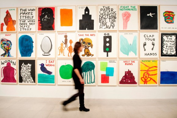 Installation view of David Shrigley Brain Activity at the Hayward Gallery 580x388 Hayward Gallery presents first major United Kingdom survey of works by David Shrigley