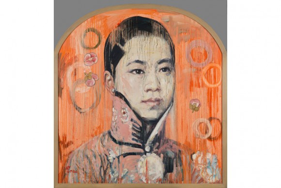 Hung Liu born 1948 Visage II 2004 580x388 PAFA debuts over 200 works by modern and contemporary female artists from the Linda Lee Alter Collection
