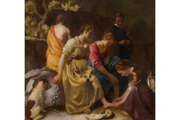 Johannes Vermeer 1632 1675 Diana and Her Nymphs 580x388 Five masterpieces return to The Hague after going on a successful travelling exhibition in Japan