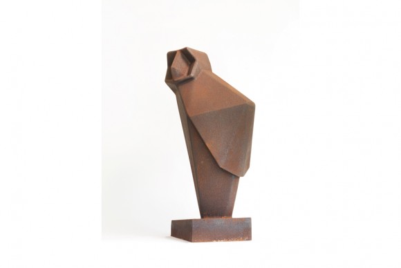 Terence Coventry Corten Owl. Corten steel 580x388 Three decades of sculpture & works on paper by Terence Coventry on view at Pangolin London