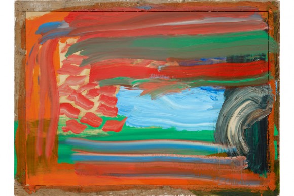Wet Evening 2009 2012. Pittura ad olio su legno 580x388 Exhibition of recent paintings by Howard Hodgkin opens at Gagosian Gallery in Rome