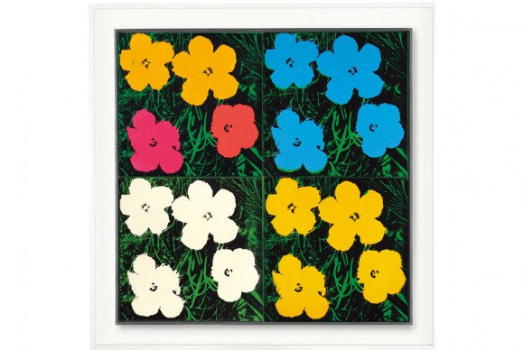 Andy Warhol Flowers 1964 580x388 The Collection of Celeste and Armand Bartos to be offered at Christies during 2013