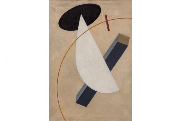 El Lissitkzy Proun Vrashchenia ca. 1919. Photo Perry van Duijnhoven 580x388 Van Abbemuseum in Eindhoven announces unknown painting by El Lissitzky discovered