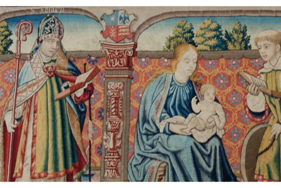 The wool and silk tapestry depicting the Virgin Mary and baby Jesus had been stolen in December 1979 580x388 United States returns stolen 16th century Virgin Mary and baby Jesus tapestry to Spain