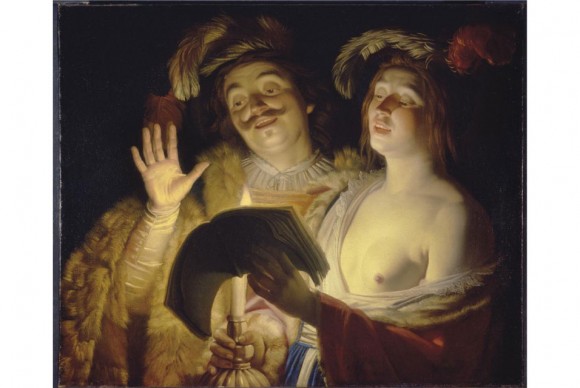 17th century Dutch painting touting Hermitage Museum provenance to lead Christies Old Master Sale Gerrit van Honthorst Utrecht 1592 1656 The Duet 1624 estimate 2 3 million 580x388 17th century Dutch painting touting Hermitage Museum provenance to lead Christies Old Master Sale
