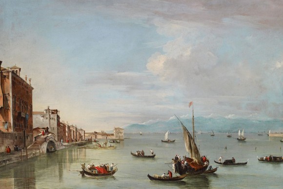 Francesco Guardi 1712–1793 Venice the Fondamenta Nuove with the Lagoon and the Island of San Michele 580x388  Ashmolean acquires Old Master painting: Venice: the Fondamenta Nuove by Francesco Guardi