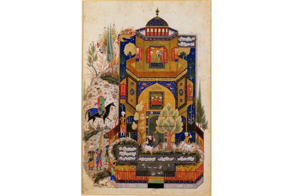 Khusraw at Shirin’s palace. Miniature from a manuscript of the Khamsa of Nizami Tabriz 580x388  Dallas Museum of Art to receive one of worlds largest Islamic art collections: The Keir Collection