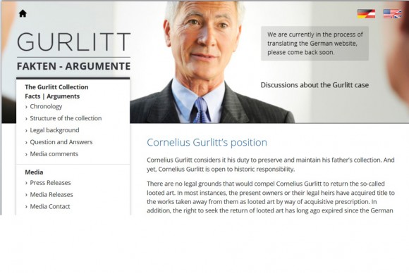 The website www.gurlitt.info demonstrates the willingness of the 81 year old 580x388 German recluse goes on offensive launching a legal bid for the return of the masterpieces